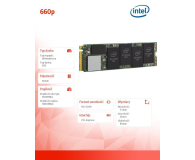 Intel 512GB M.2 PCIe NVMe 660p Series - 474062 - zdjęcie 2